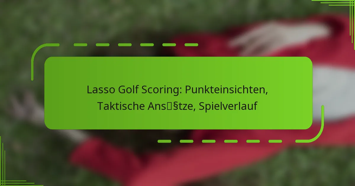 Lasso Golf Scoring: Punkteinsichten, Taktische Ansätze, Spielverlauf